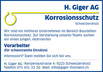 Stelleninserat